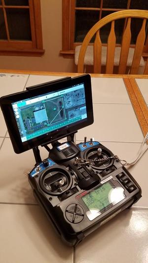 Transmitter support to hold galaxy S4 or S7 or Kindle fire 7