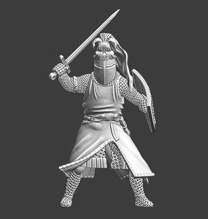 Sir. Wilfred Ivanhoe – dismounted with sword