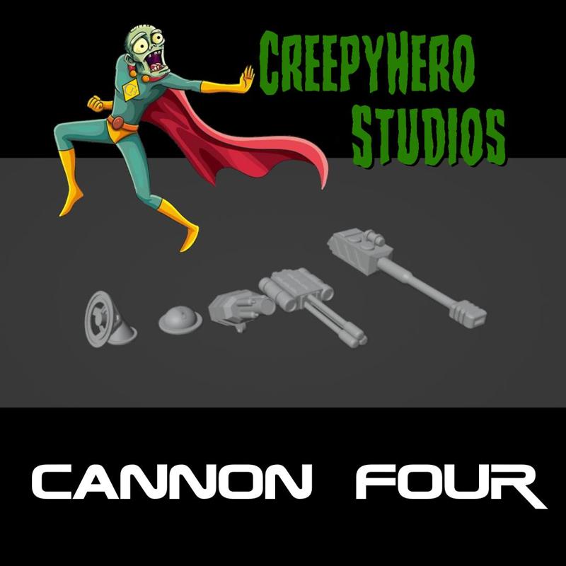 Gaslands Cannon Four Set