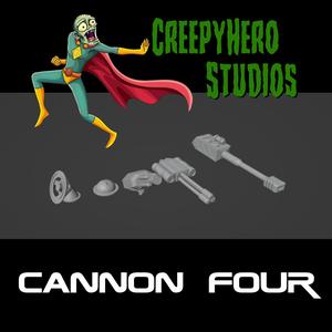 Gaslands Cannon Four Set