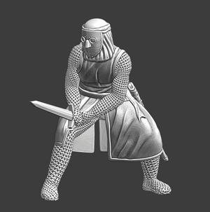 Lazarus knight fighting with sword