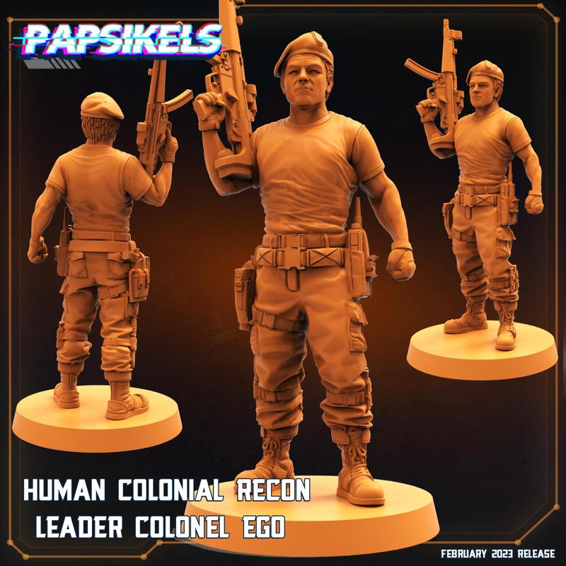 HUMAN COLONIAL RECON LEADER COLONEL EGO