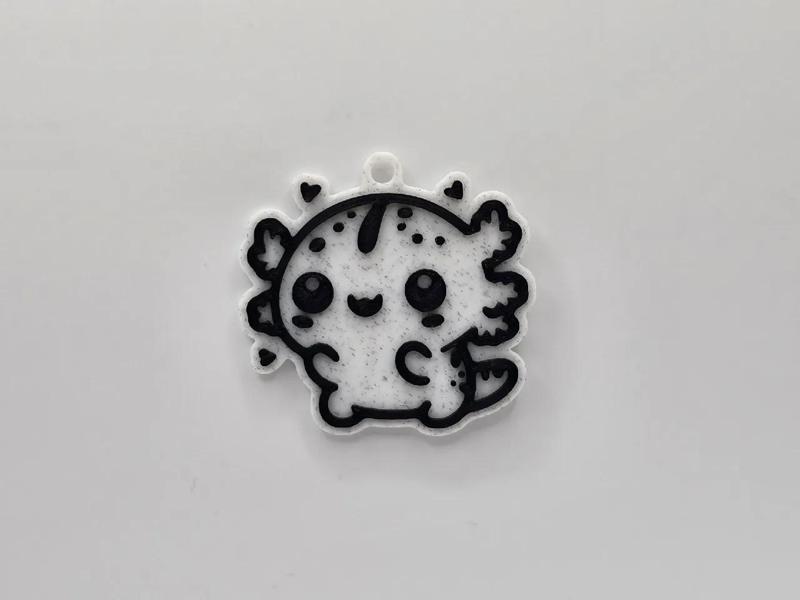 Cute Axolotl Keychain