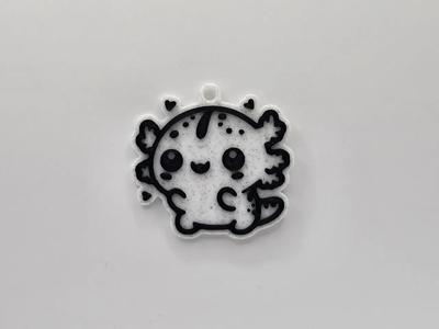 Cute Axolotl Keychain