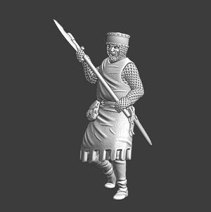 Medieval crusader with great axe