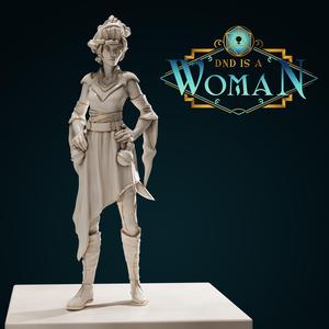 Genasi Sorcerer – Jifwiaa – 28/32mm and 75mm