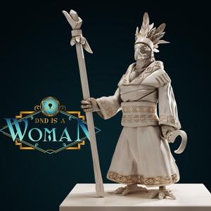 Aarakocra Druid – Criann – 28/32mm and 75mm