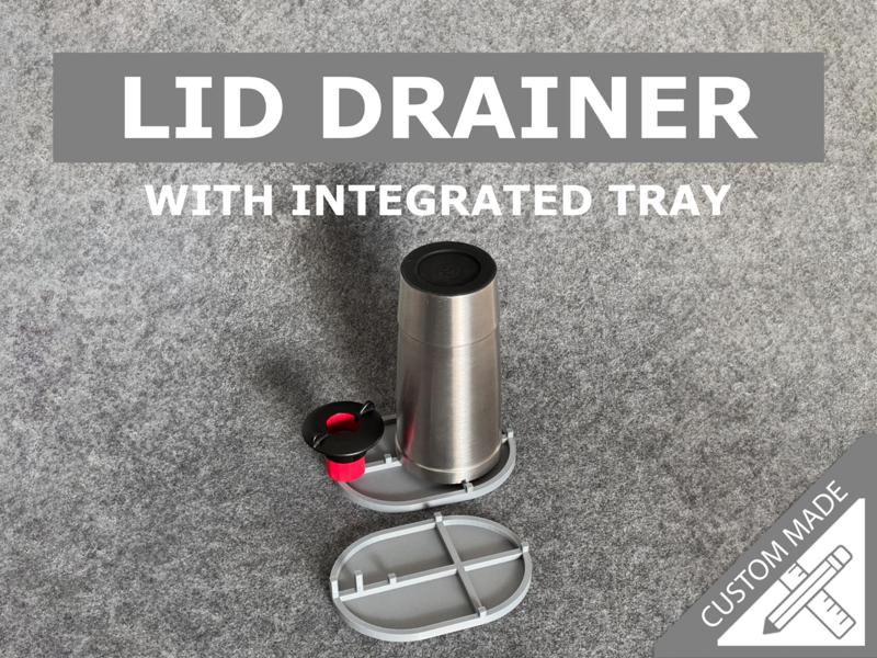 LID DRAINER – with integrated tray
