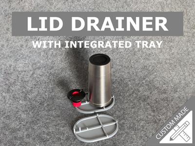 LID DRAINER – with integrated tray