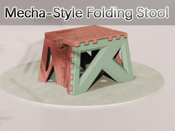 Mecha-Style Folding Stool