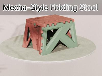 Mecha-Style Folding Stool