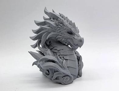 Stone Elder Dragon Bust