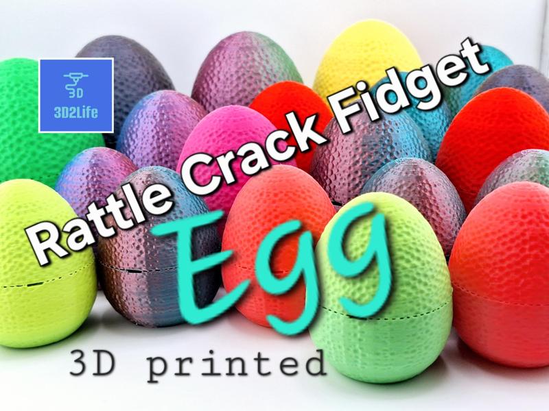 Rattle Crack Fidget Egg