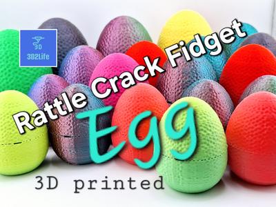 Rattle Crack Fidget Egg