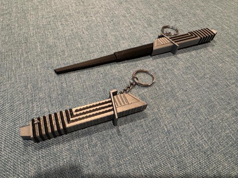 Darksaber Keychain (Retractable)