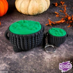Crocheted Cauldron & Keychain