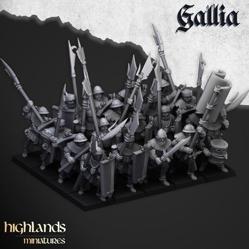 Gallia Men at Arms – Highlands Miniatures