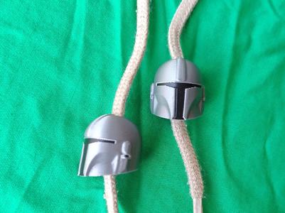Mando Helmet Drawstring Beads