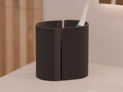 Toothbrush Holder. Bathroom Storage Container
