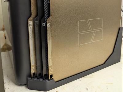 Low-Profile Build Plate Rack V2
