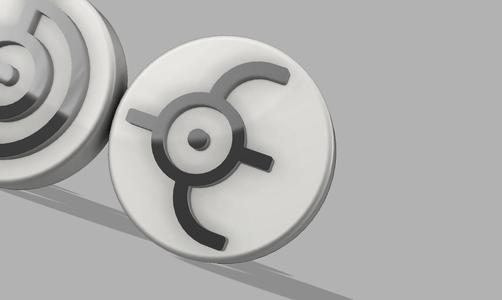 POKEMON UNOWN NON-MMU FRIDGE MAGNET “E”