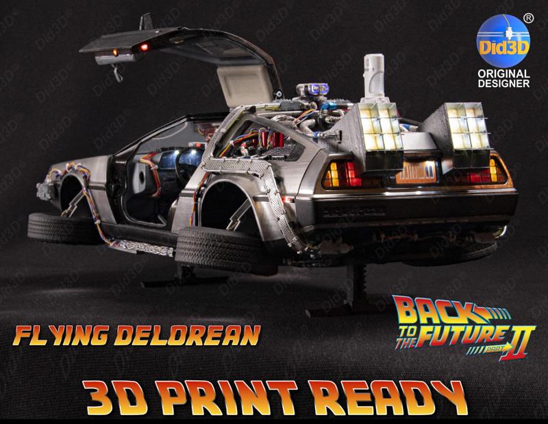 Flying DELOREAN V2 Animatronic 1-8 Scale 530mm
