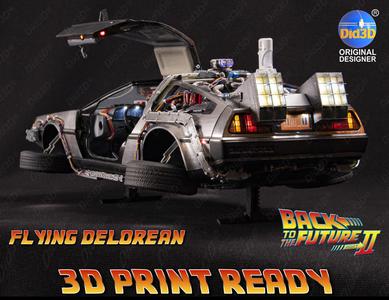 Flying DELOREAN V2 Animatronic 1-8 Scale 530mm