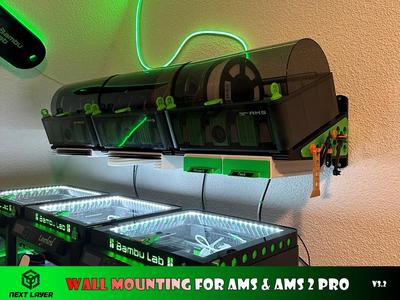 Wall mounting for “AMS” & “AMS 2 Pro”