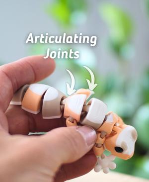 Grabby Gecko Articulated Fidget Gecko – Keychain – Magnet – Ludo 3D Printed Flexi