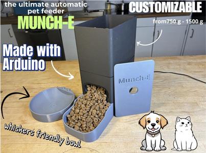Munch-E automatic pet feeder with arduino super cheap