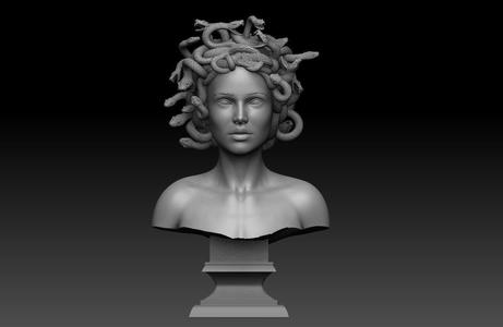 MEDUSA BUST 3D MODEL