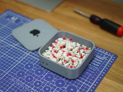 Mac mini M4 style desk thing holder