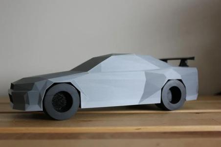 Low Poly Nissan GT-R R34