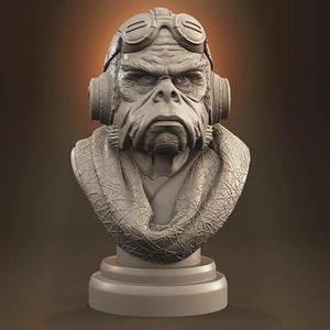 Kuiil Bust 3D Printing Figurine | Assembly