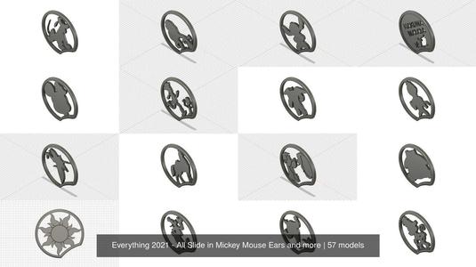 Everything 2021 – All Slide in Mickey Mouse Ears and more 3D Model Collection