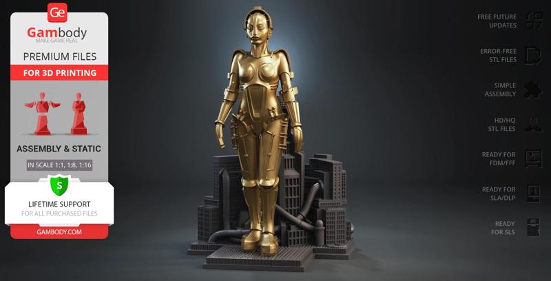 Robot Maria STL files for 3D Printing | Assembly Model
