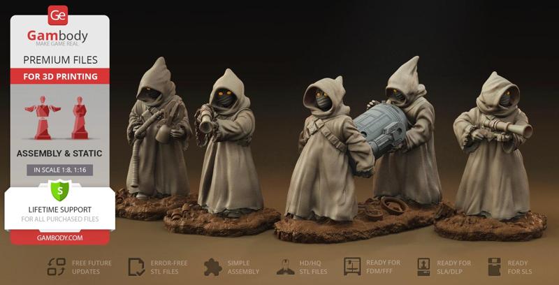 The Jawas STL files for 3D Printing | Assembly Model