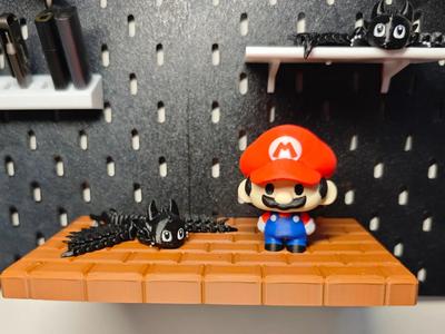 Mario Theme Pegboard Accessories for 3mm IKEA Pegboard