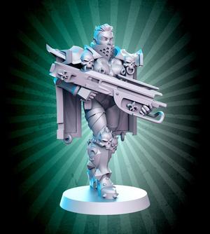 Nun Zary – Sci-fi soldier – 32mm – DnD