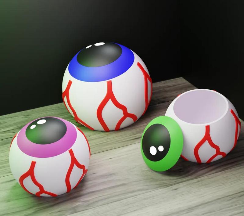 Halloween Eyeball – Candy Jar NO SUPPORT NEEDED_update
