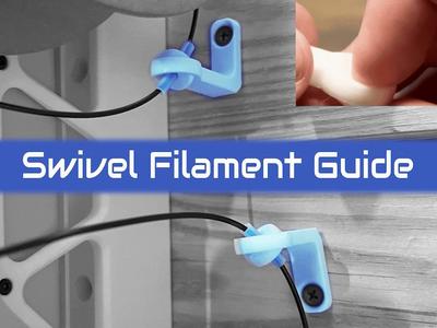 Swivel Filament Guide | Print in Place | Mountable