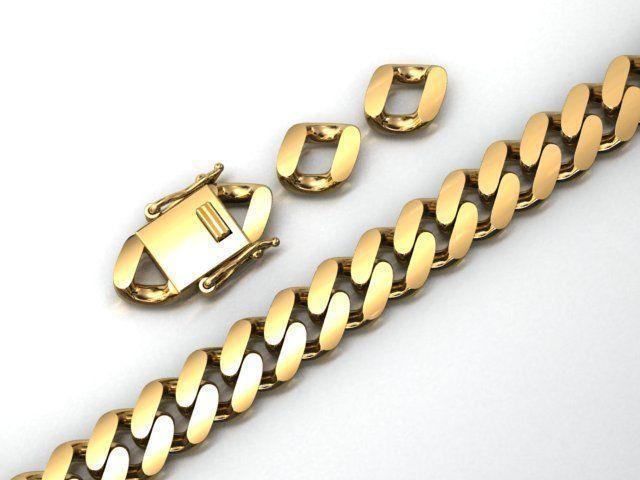 8MM MIAMI CUBAN LINK CHAIN BRACELET OR NECKLACE