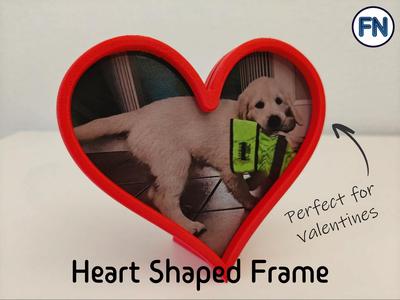Heart shaped picture frame
