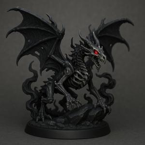 Skeleton Dragon Miniature