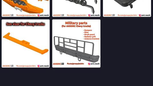 ALL-in-ONE Accessory pack for AN3DRC Chevy Trucks