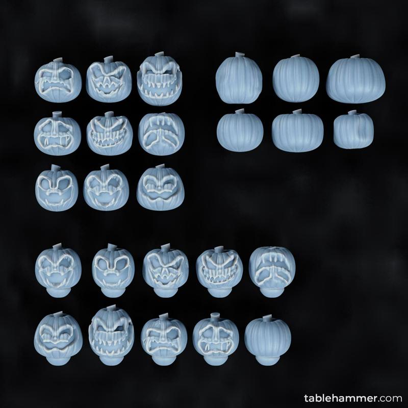 Jack O’Lantern head bits – free halloween special by tablehammer.com