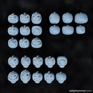 Jack O’Lantern head bits – free halloween special by tablehammer.com