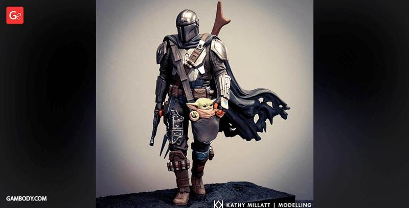 The Mandalorian STL files for 3D Printing | Assembly Model
