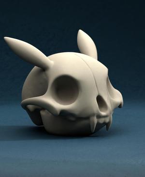 Pika Skull Piggy Bank