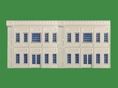 TRAIN STATION BKG FLAT HO SCALE